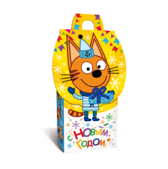 Упаковка новогодняя "Коржик" 300 гр 9,6х5,2х20,6см
