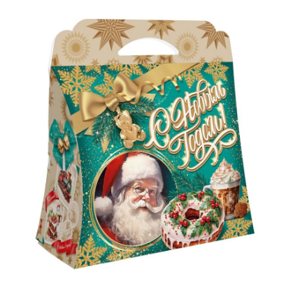 Упаковка новогодняя "Вкус Детства" 1200 гр 24,3х11,6х21,5см