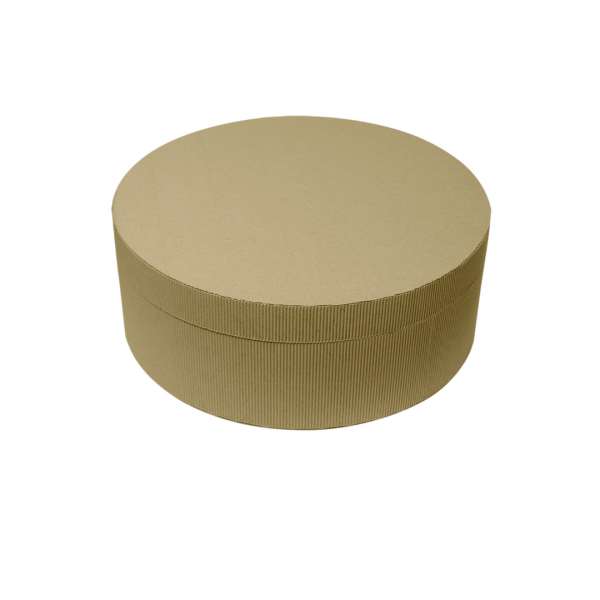 Круглая (шляпная) коробка из рельефного картона 460х160 мм