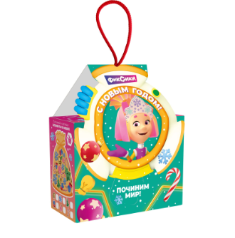 Упаковка новогодняя "Фиксики Симка" 700 гр 11х7х23см