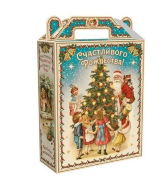 Упаковка новогодняя "Светлое Рождество" 17х7х25,5см