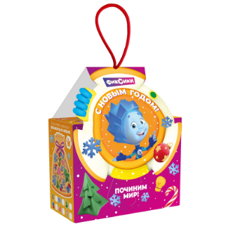 Упаковка новогодняя "Фиксики Нолик" 700 гр 11х7х23см