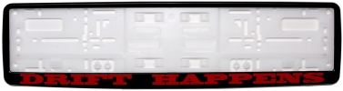 Рамка для номера автомобиля черная "Drift happenz"