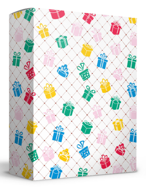 Упаковка с окошком "Подарочный бокс" 275х83х373