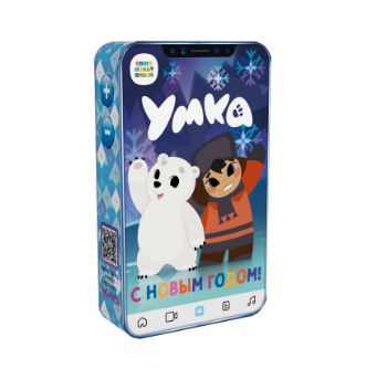 Упаковка новогодняя "Умка" 500 гр 13х4,5х21,5см