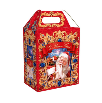 Упаковка новогодняя "Чудесница" 1000 гр 15х9,8х23,5см