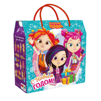 Упаковка новогодняя "Сказочный Патруль" 1500 гр 23х10х22см