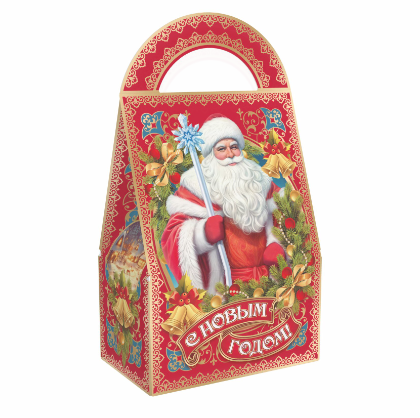 Упаковка новогодняя "Холидей" 1400 гр 18х11х26(33)см