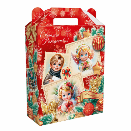 Упаковка новогодняя "Серафимчики" 17х7х25,5см