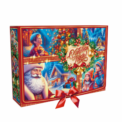Упаковка новогодняя "Зимняя сказка" 2300 гр 17,5х11,5х27,5см