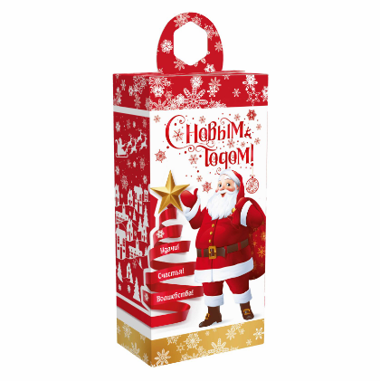 Упаковка новогодняя "Аврора" 700 гр 11х7х23см