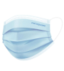 Маска медицинская защитная голубая 50 шт нестерильная (мельтблаун) 