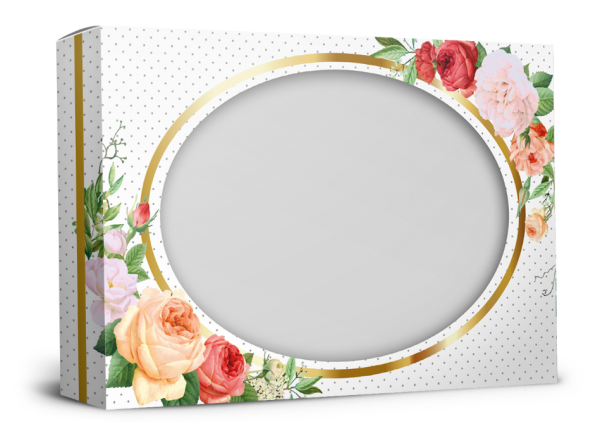 Упаковка с окошком "Цветочный день" 305х30х205 мм