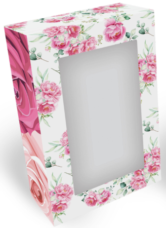 Упаковка с окошком "Шебби шик" 87х33х133