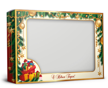 Упаковка с окошком "Новогодняя сказка" 305х30х205 мм