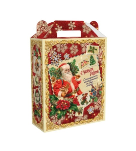 Упаковка новогодняя "Столичный" 900 гр 11,5х5,2х21см