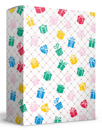 Упаковка с окошком "Подарочный бокс" 275х83х373