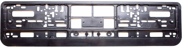 Рамка автомобильного номера двусторонняя чистая