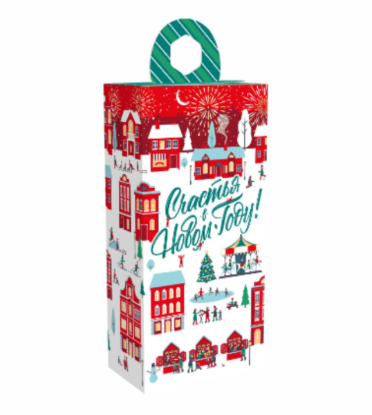 Упаковка новогодняя "Лунапарк" 500 гр 10х6х21см