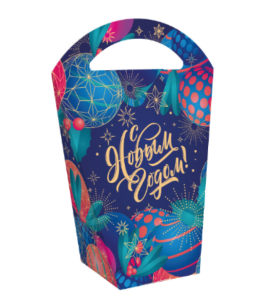 Упаковка новогодняя "Энигма" 600 гр 20х10х27см